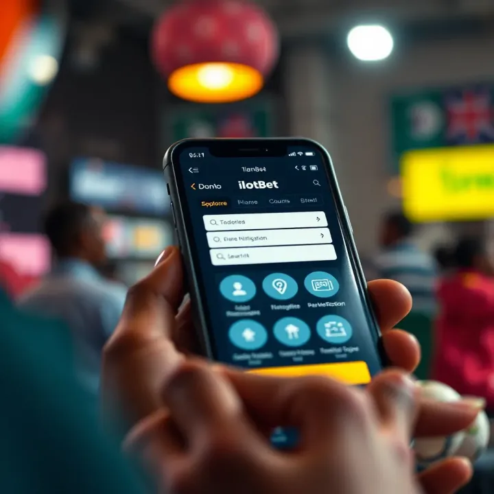 User interface displaying sports betting options on Ilotbet iPhone app