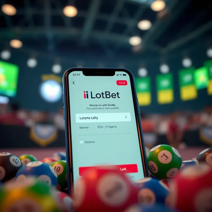 Mobile device displaying the iLOTBET platform interface with betting options and navigation menu on screen