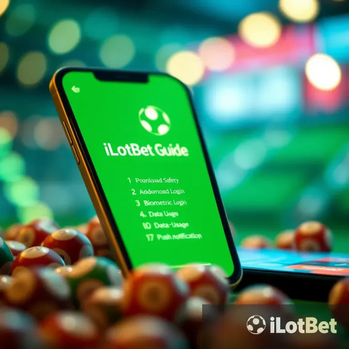 Interface of iLotBet showing account verification and navigation options