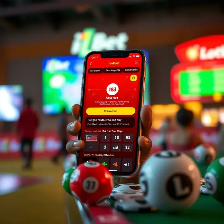 Screenshot of IlotBet app on an iPhone showcasing the sports betting interface with live odds and upcoming matches