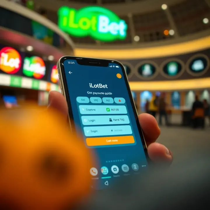 Comparison between iLotBet computer version and mobile app displayed side by side