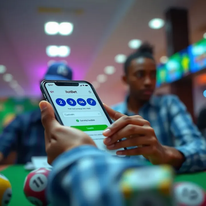 User navigating ilotbet's live score feature on a mobile device for instant sports updates