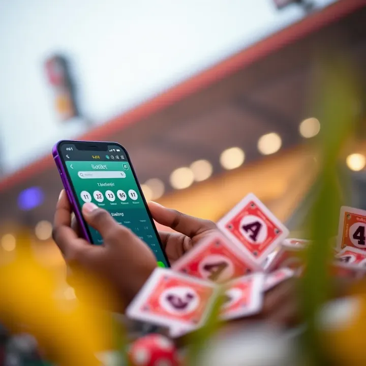 Close-up of a smartphone showing secured betting options and data-saving features on the iLotBet Lite platform
