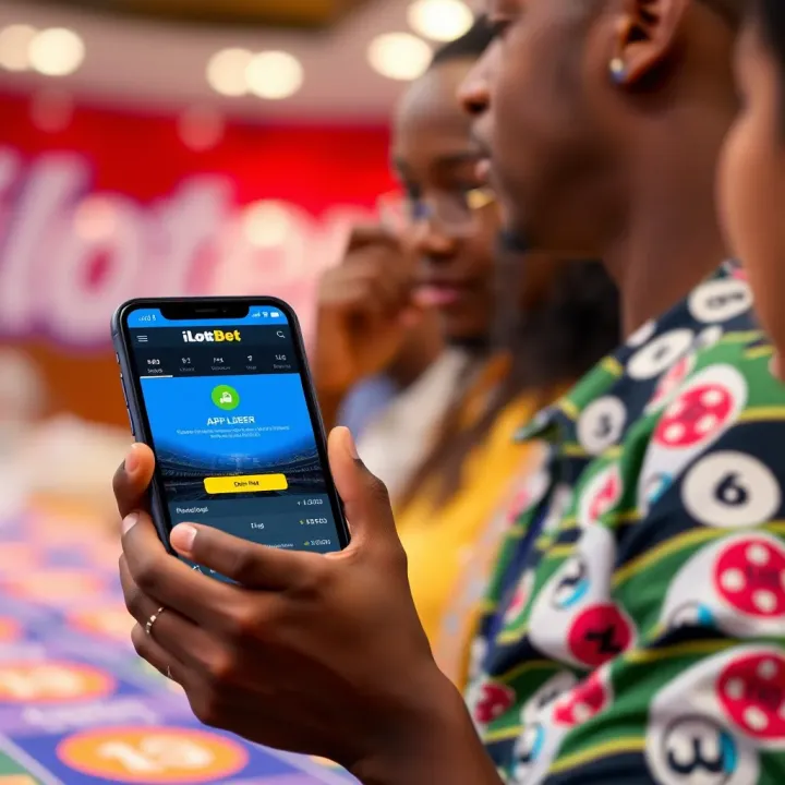 Mobile device displaying Ilotbet NG app interface with football betting options