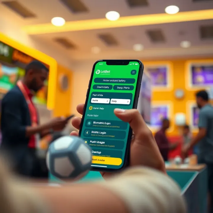 Screenshot of iLotBet old mobile login screen displayed on a smartphone in Nigeria