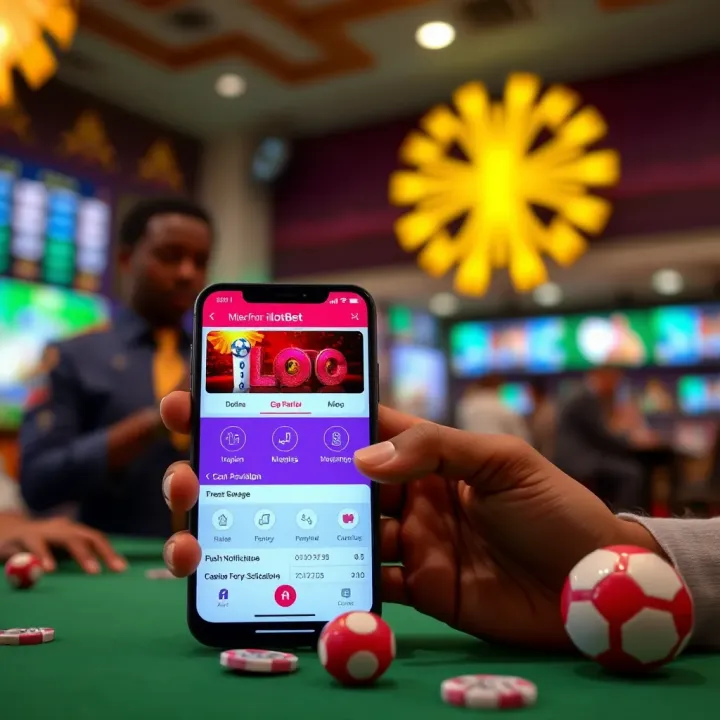 Dashboard showing betting options and secure account features on iLotBet platform