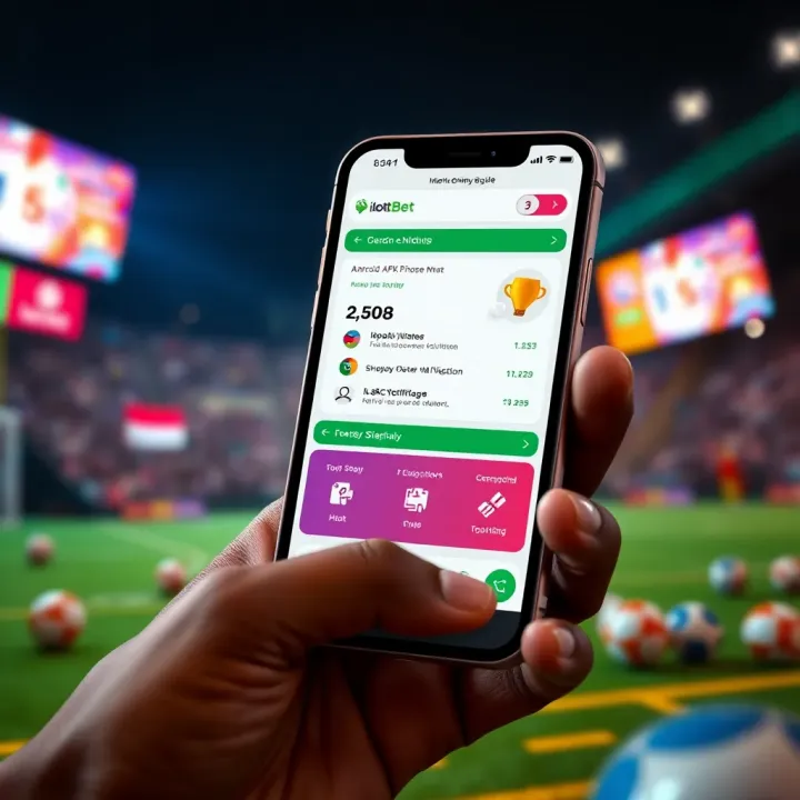 User navigating betting options on Ilotbet Shop mobile platform