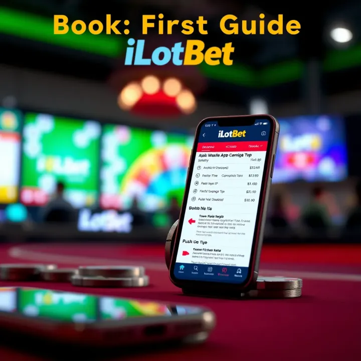 Mobile phone showing live sports updates and navigation options on ilotbet platform