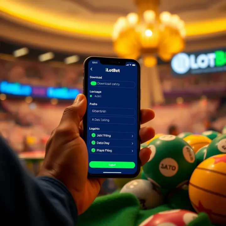Secure iLOTBet account dashboard with highlighted security features and navigation options