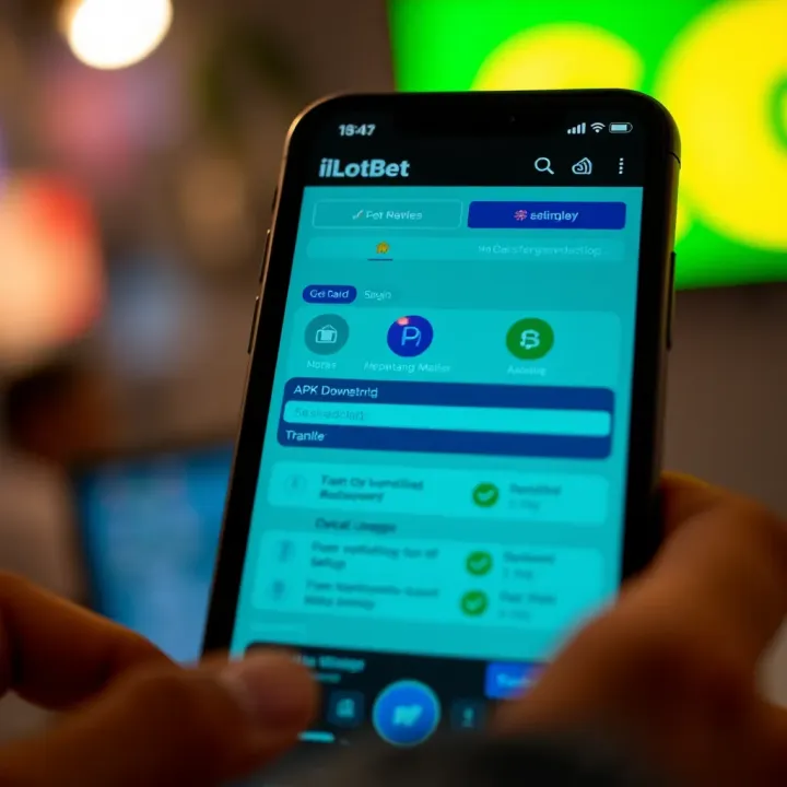 Secure login and betting confirmation screen on iLotbet application