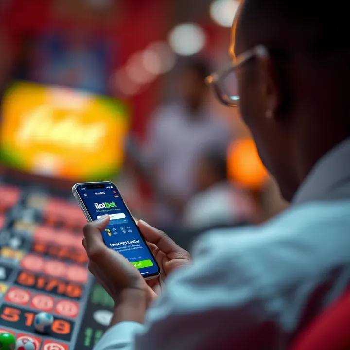 Secure mobile betting session showing sports icons and shield symbolizing protection