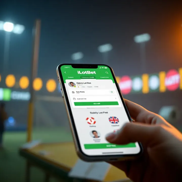 Football match with betting odds displayed on screen