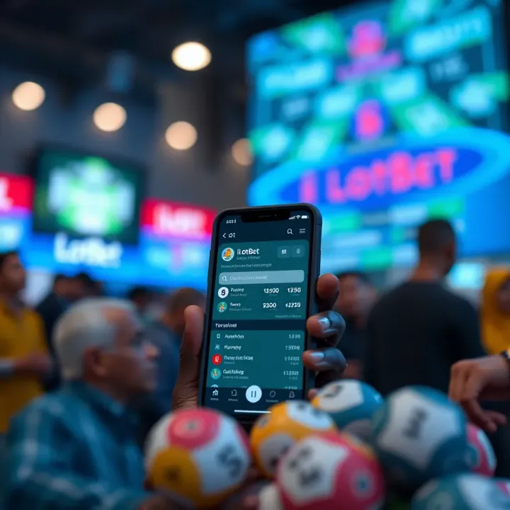Old mobile phone showcasing Ilotbet's early betting platform interface