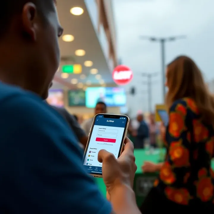 Mobile phone screen displaying USSD code entry for iLotBet withdrawal in Nigeria