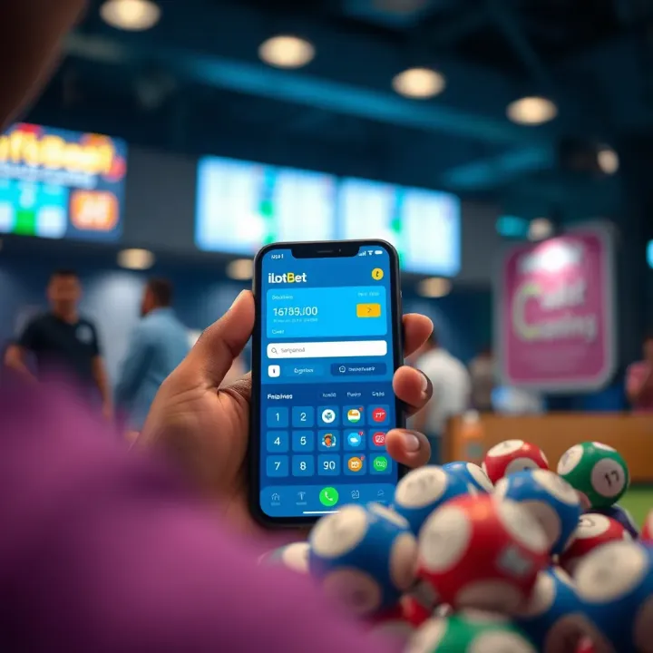 Mobile phone displaying USSD betting code interface with sports icons